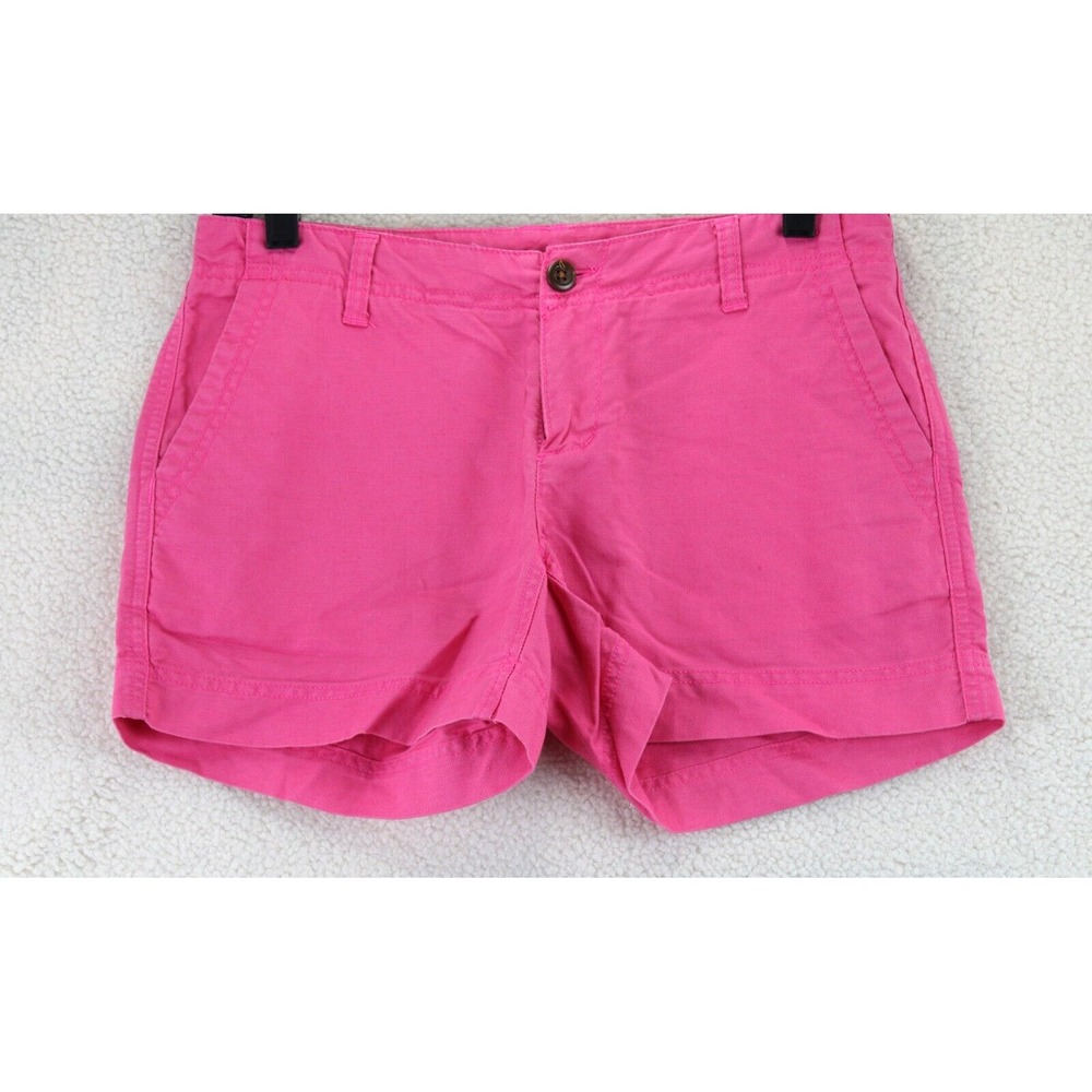The North Face Womens Pink Chino Shorts Size 2 Long Casual Outdoor - Picture 4 of 13